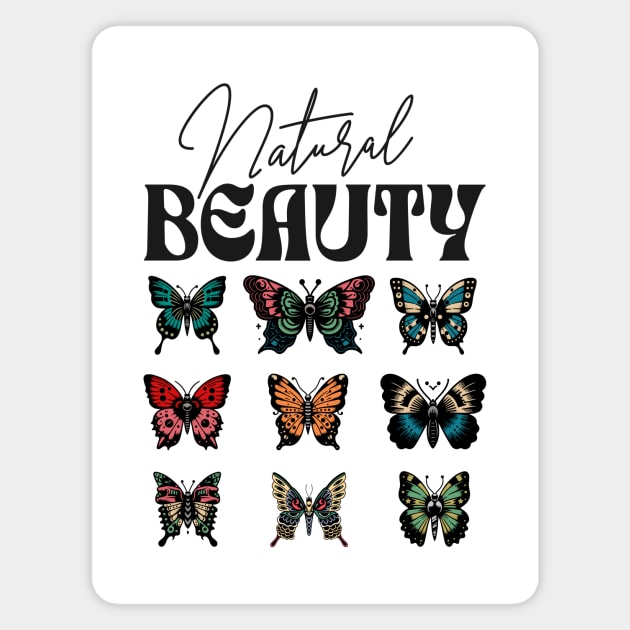 Natural Beauty Butterfly Collection Design Magnet by Designed By Marty